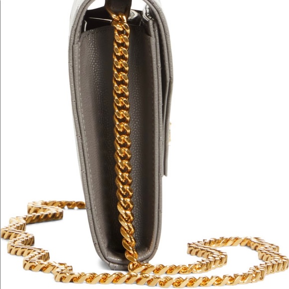 Saint Laurent YSL Monogram Matelassé Wallet on Chain - Picture 5 of 7
